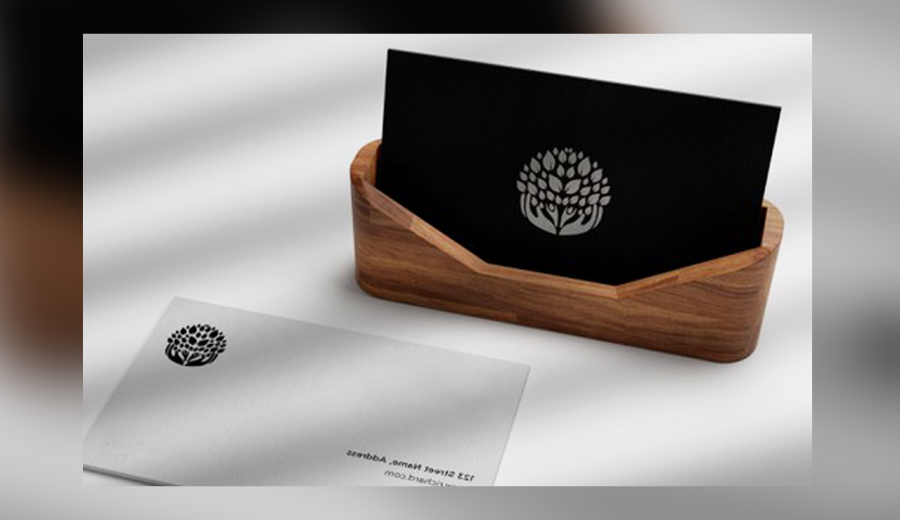 Minimal business card mockup