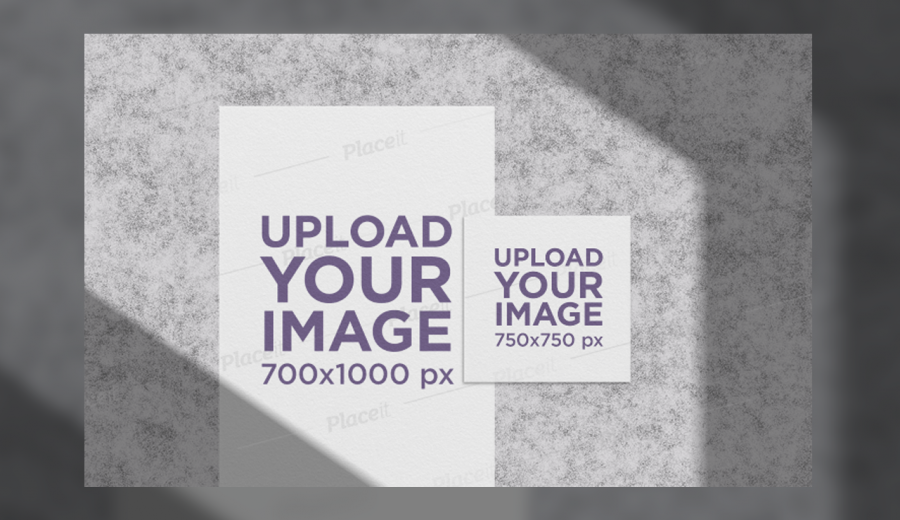 Two posters on the wall mockup