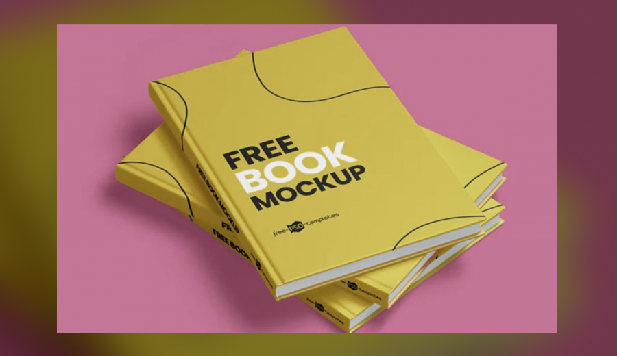 Title Hardcover Book Mockup