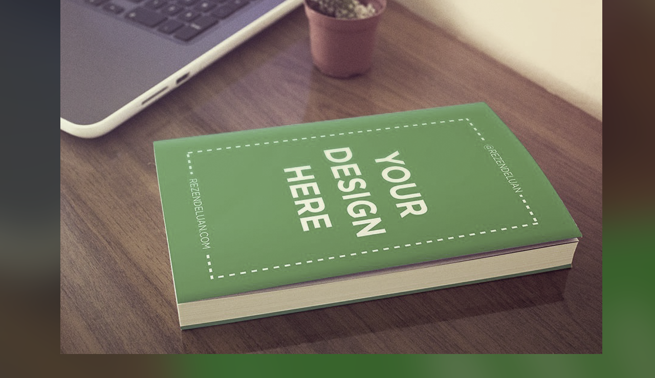 Simple Book Cover Mockup    