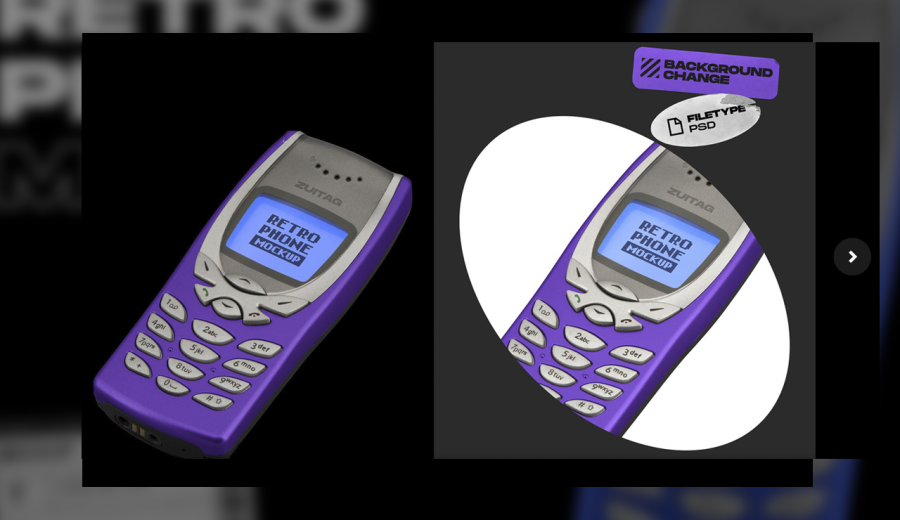 Retro Phone Mockup