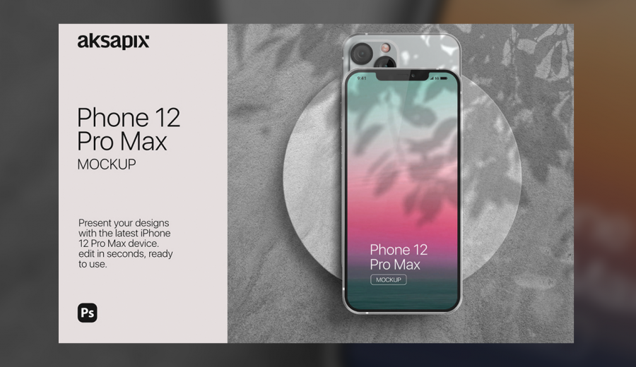 Free iPhone 12 Pro Max Mockup