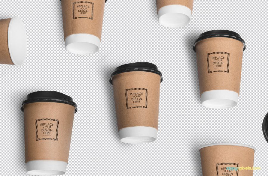 Coffee cup mockup scene