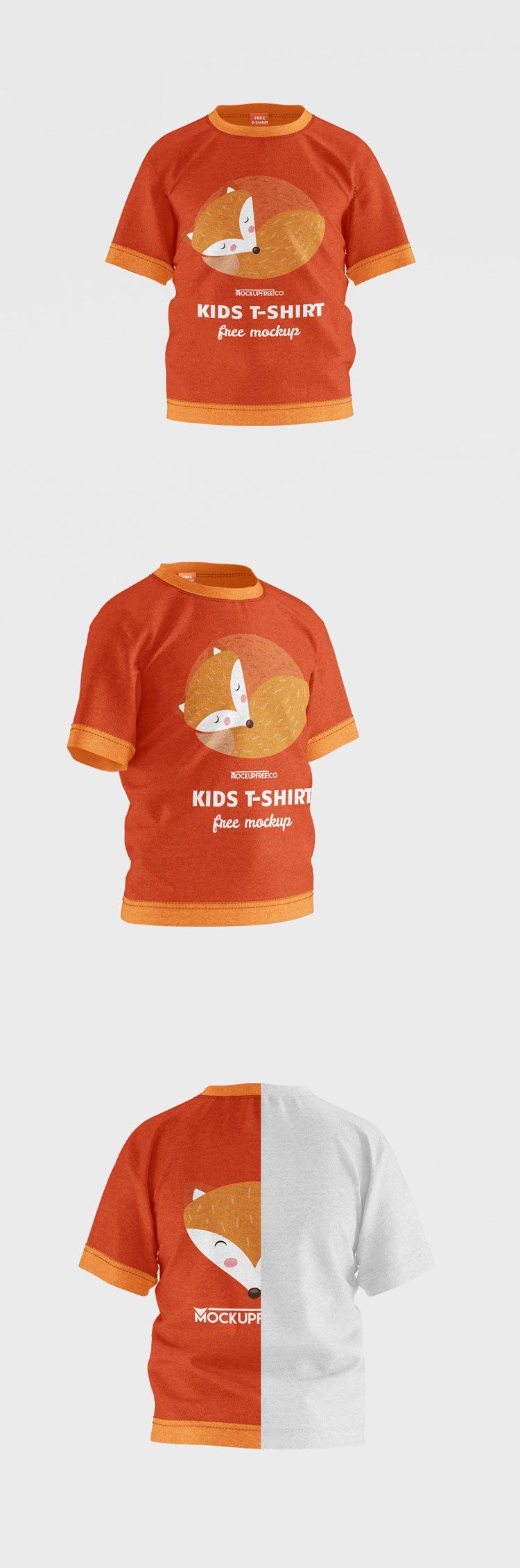 kids t-shirt mockup psd