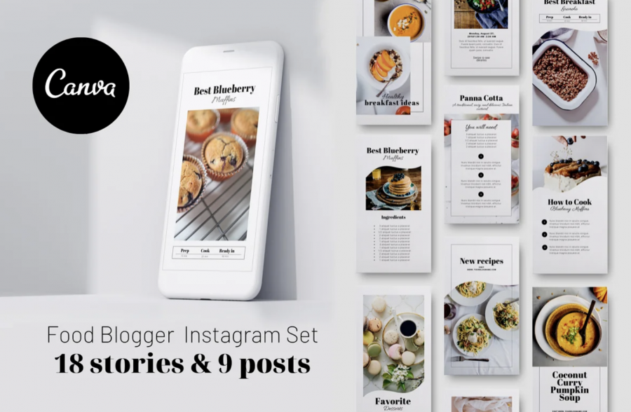 Food Blogger Instagram set