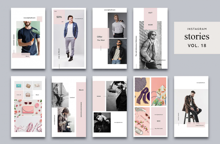 Minimal Instagram Stories PSD