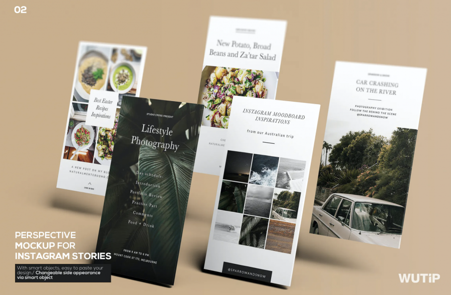 High Resolution Instagram Mockup PSD