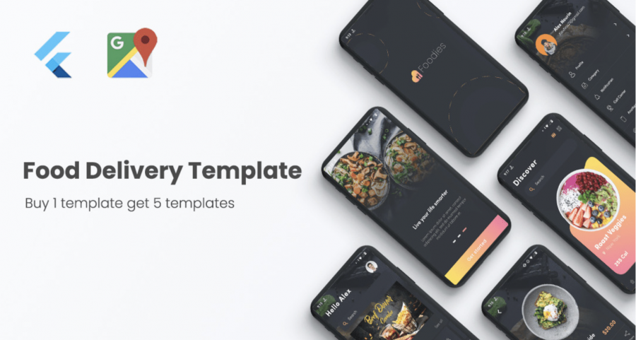 Flutter Delivery Template – Restaurant Food Delivery in Flutter template app