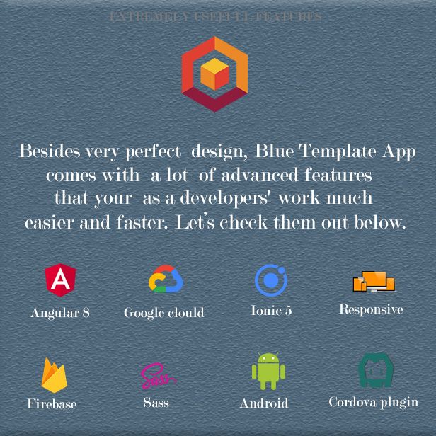 Ionic 6 / Angular 10 Blue UI Theme / Template App | Starter App