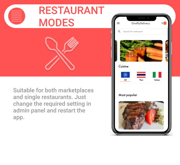 Food delivery full app with backend - Giraffy Delivery v2 - 9