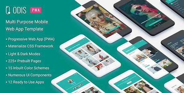 Odis: PWA Mobile App   Design Uikit
