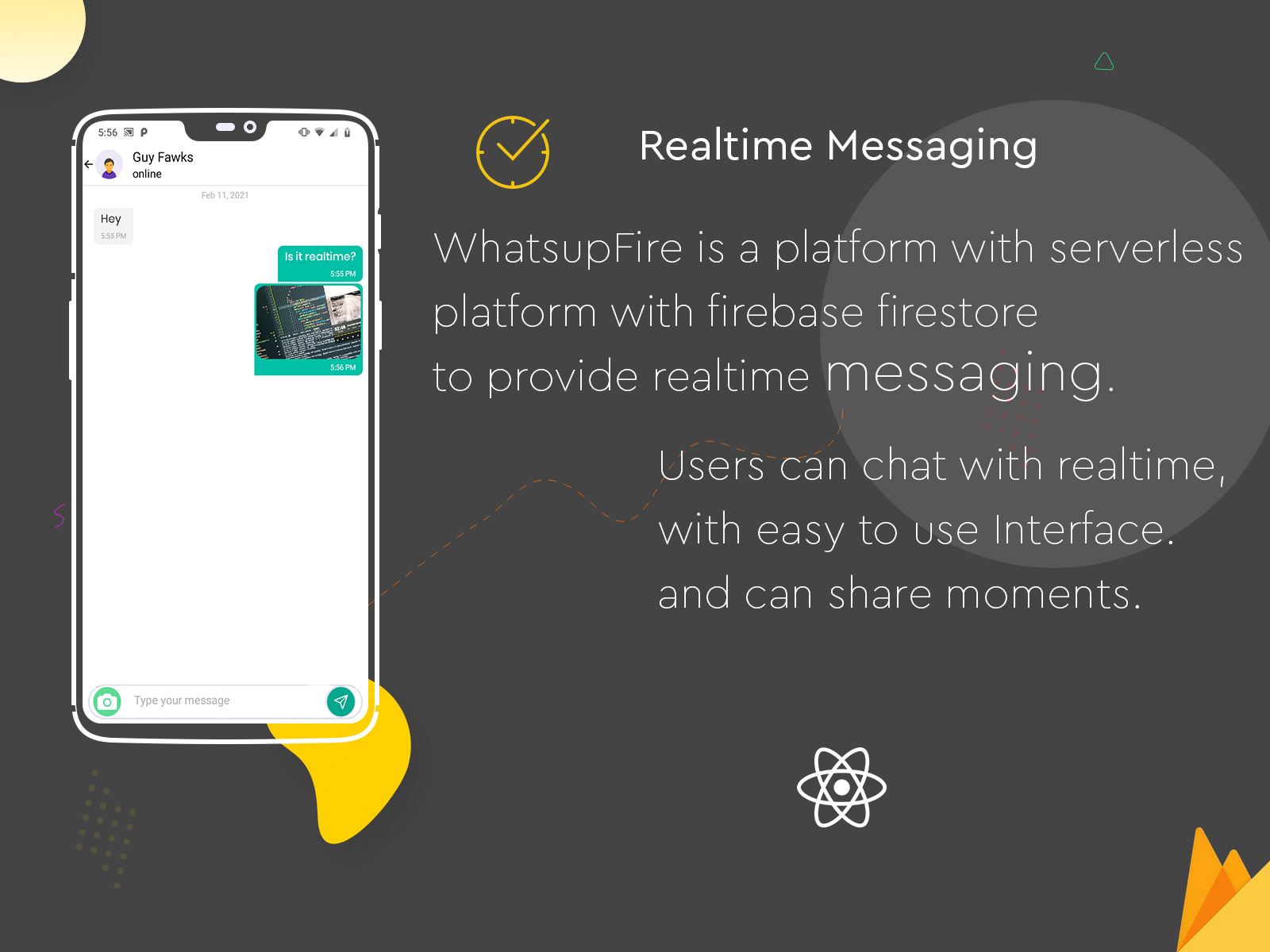 WhatsupFire - React Native Messenger - 4