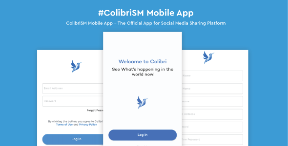 ColibriSM Mobile App - Android &amp; iOS Flutter Social &amp; Dating Mobile App template