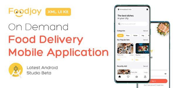 On Demand Food Delivery App UI Kit React native Food &amp; Goods Delivery Mobile App template