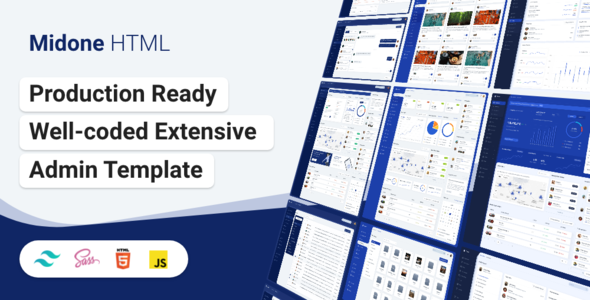 Midone - HTML Admin Dashboard Template + XD Design File  Chat &amp; Messaging Design Dashboard