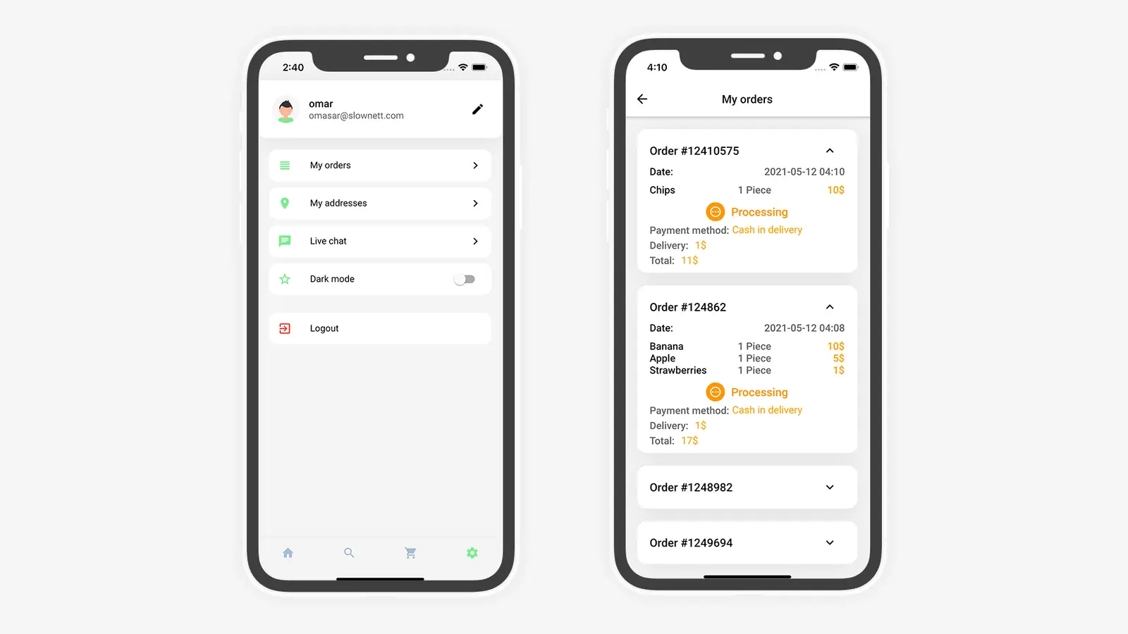 Flutter Grocery: Full Android + iOS eCommerce App (Flutter 2.0 Supported) - 25
