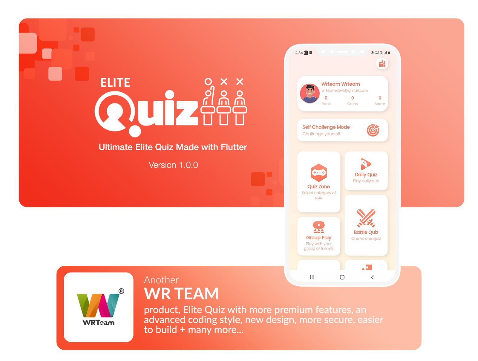 Elite Quiz - The Flutter Quiz App - 1