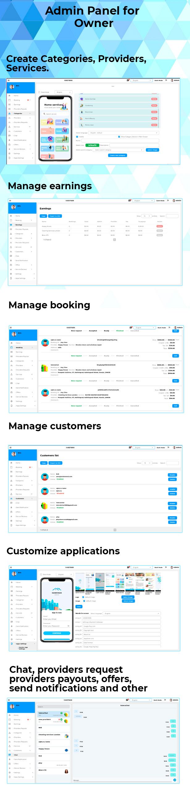 On Demand Service Solution - 3 Apps - Customer + Provider + Admin Panel - Flutter (iOS+Android) - 2