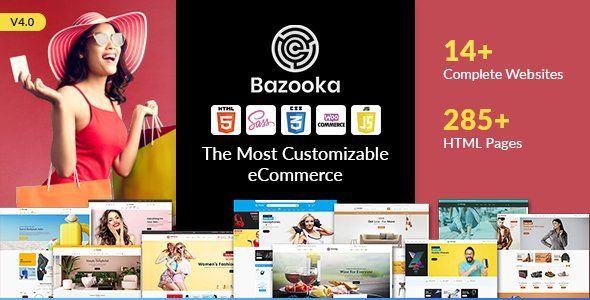 Bazooka Multipurpose eCommerce shopping HTML template  Ecommerce Design 