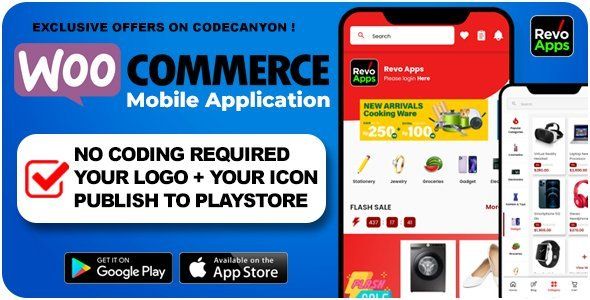 Revo Apps Woocommerce - Flutter E-Commerce Full App Android iOS Flutter Ecommerce Mobile App template