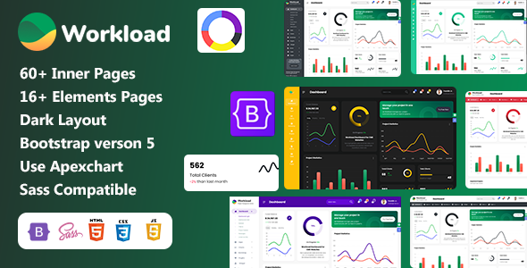 Workload | Project Management Bootstrap 5 Admin Dashboard   Design Uikit