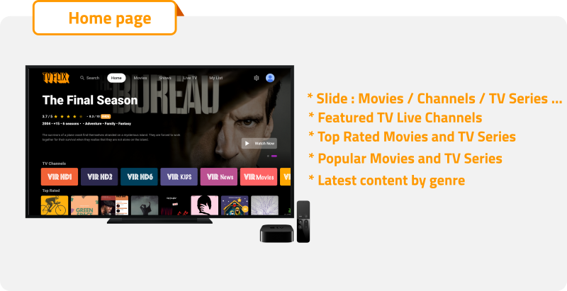 TvFlix - Movies - TV Series - Live TV Channels for Android TV - 8