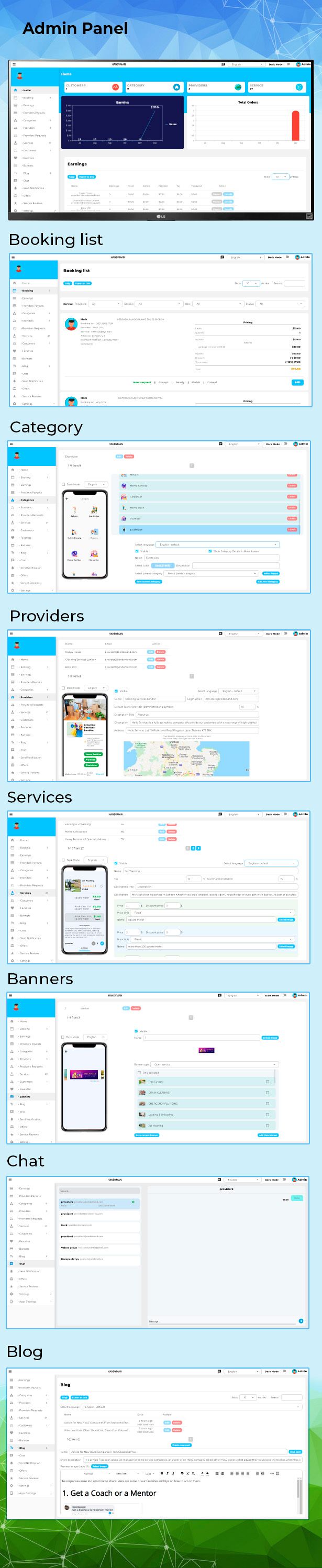 On Demand Service Solution | 4 Apps | Customer+Provider+Admin Panel+WebSite | Flutter (iOS+Android) - 6