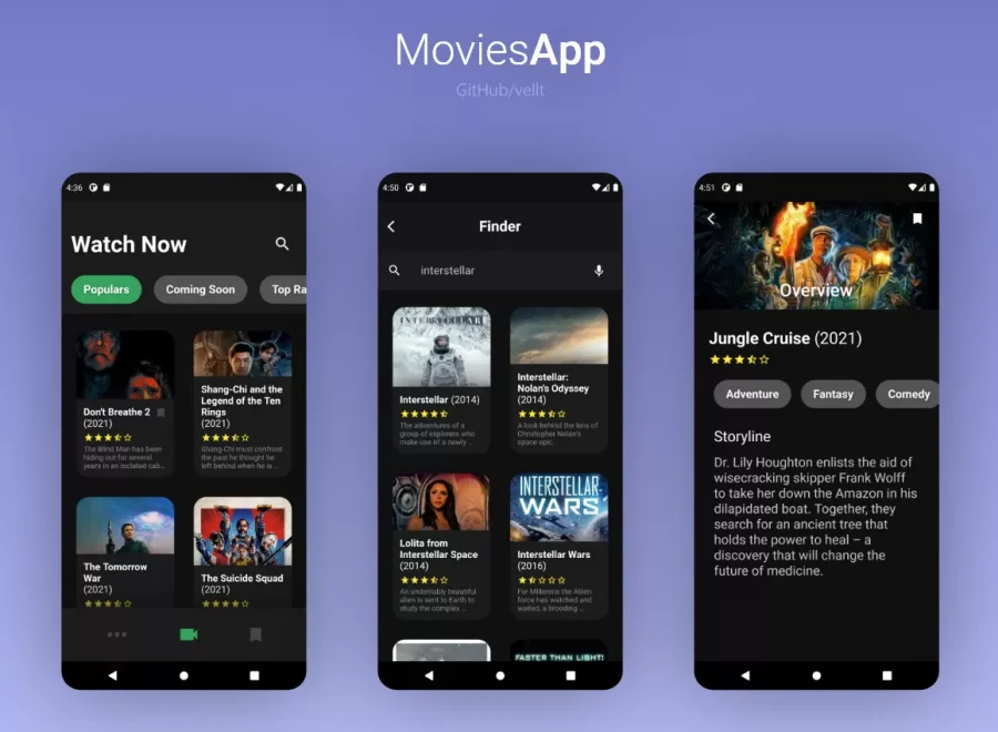 Movies App template app