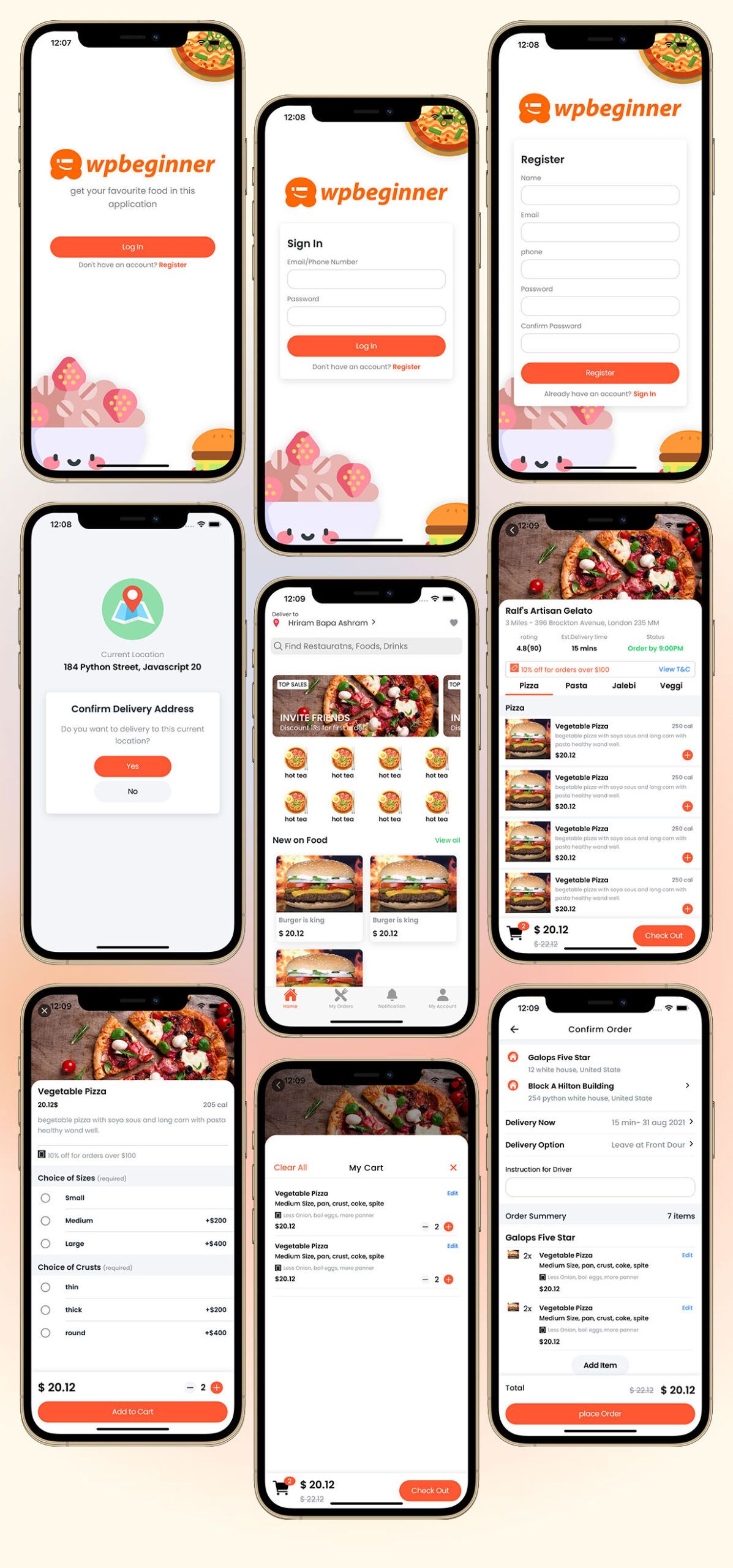 Food delivery Template