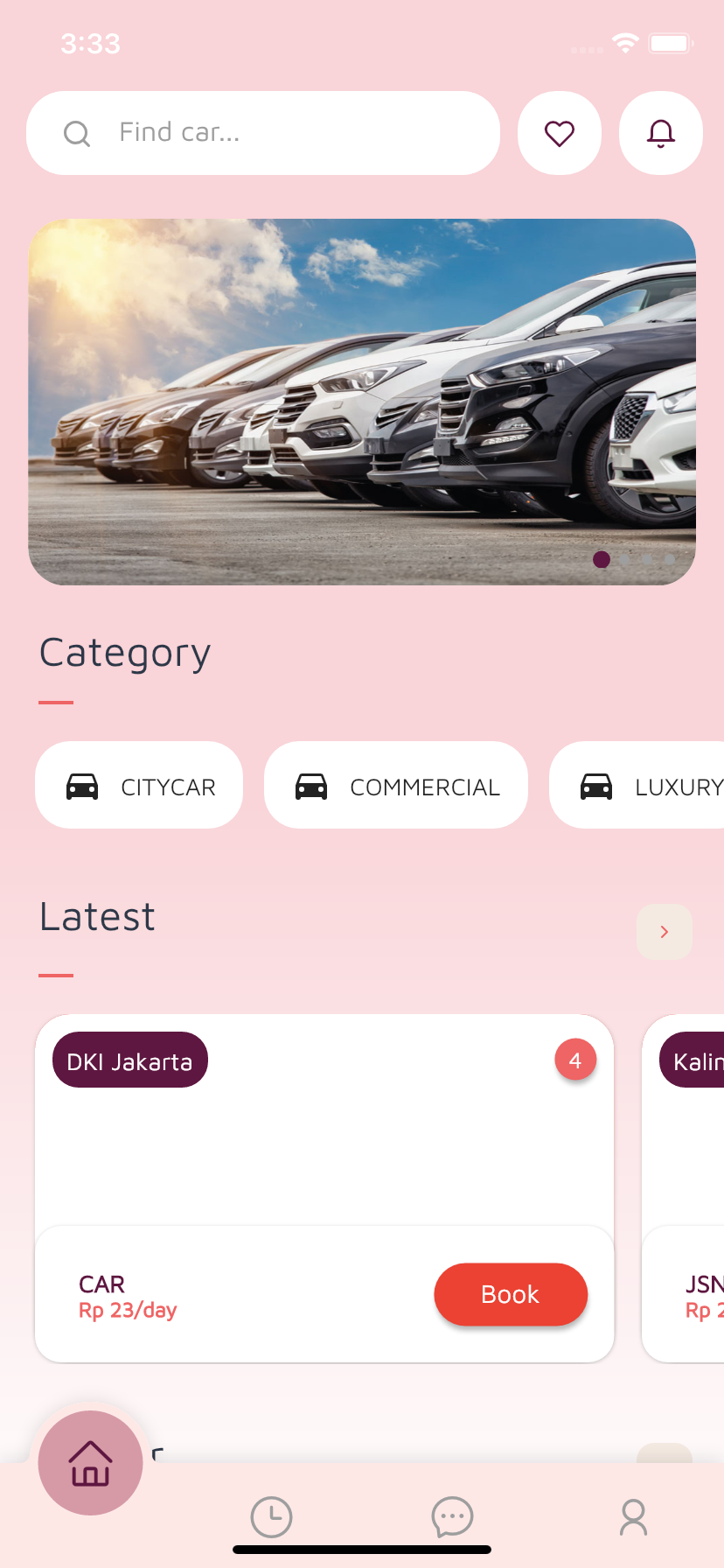 Carent Flutter Taxi Mobile App template 3