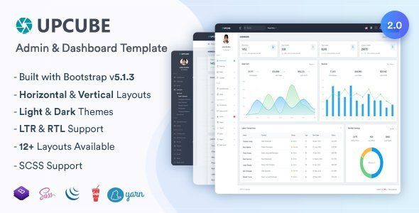 Upcube - Responsive Bootstrap Admin &amp; Dashboard Template   Design Uikit