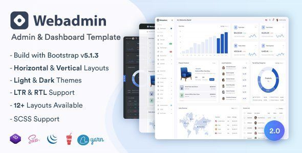 Webadmin - Responsive Admin Dashboard Template   Design Uikit