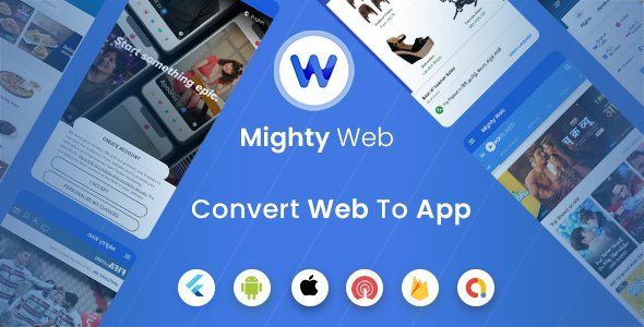 MightyWeb Webview: Web to App Convertor(Flutter + Admin Panel)    
