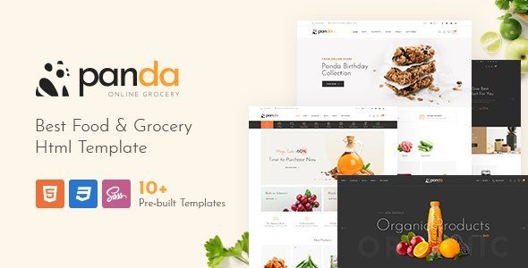 PandaStore | Food &amp; Grocery eCommerce HTML Template  Ecommerce Design 