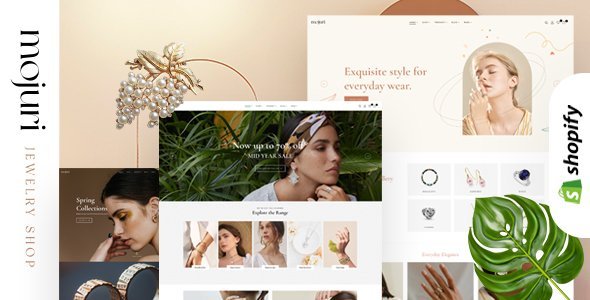 Mojuri – Jewelry Store Shopify Theme  Ecommerce Design 