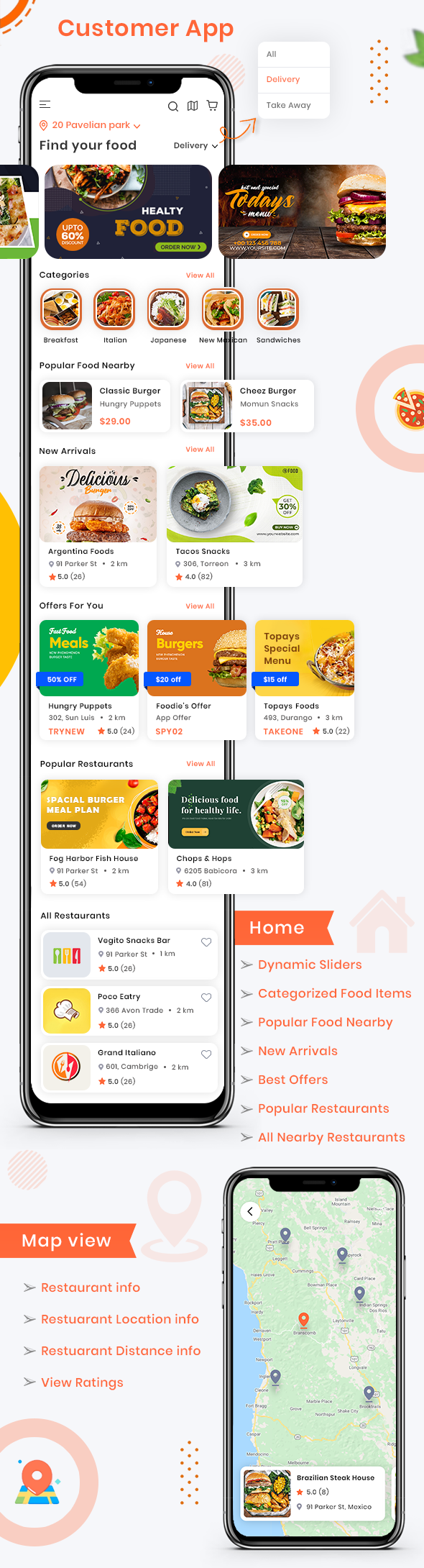 Foodie | UberEats Clone | Food Delivery App | Multiple Restaurant Food Delivery Flutter App - 7