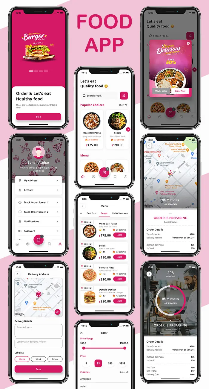 Food App - Flutter UI Theme - 2