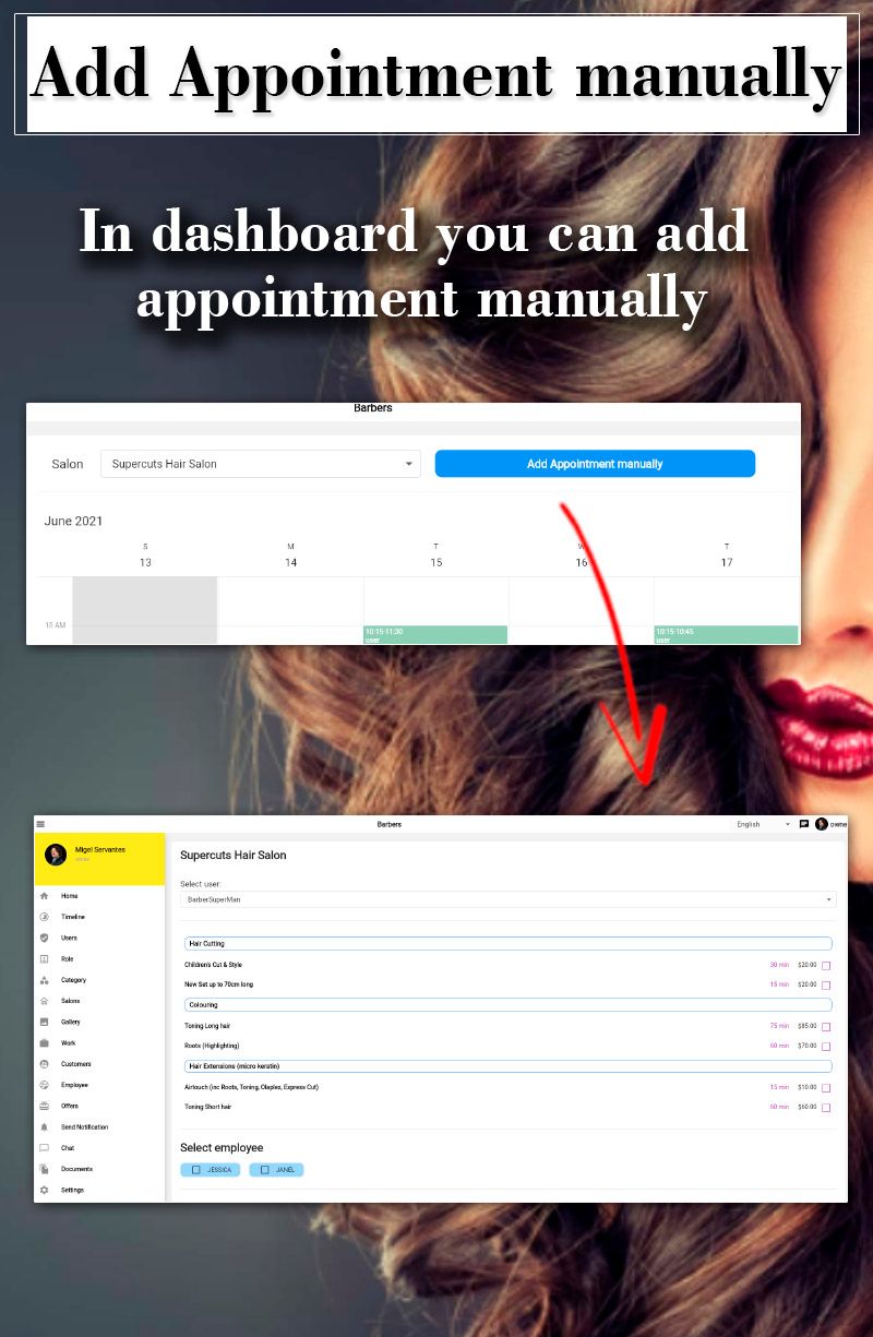 Multiple Barbershops, Salons Booking App - Full Flutter Application with Admin Panel (Android+iOS) - 16