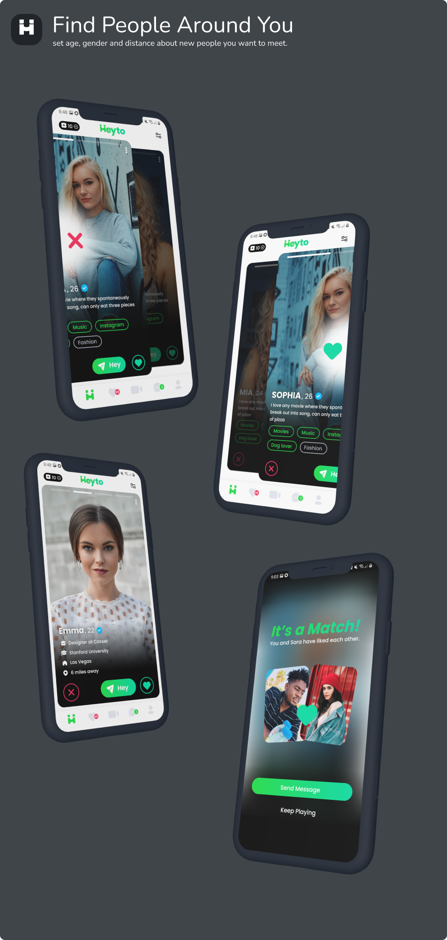 Heyto - Live Streaming, Paid Video calls and Dating,