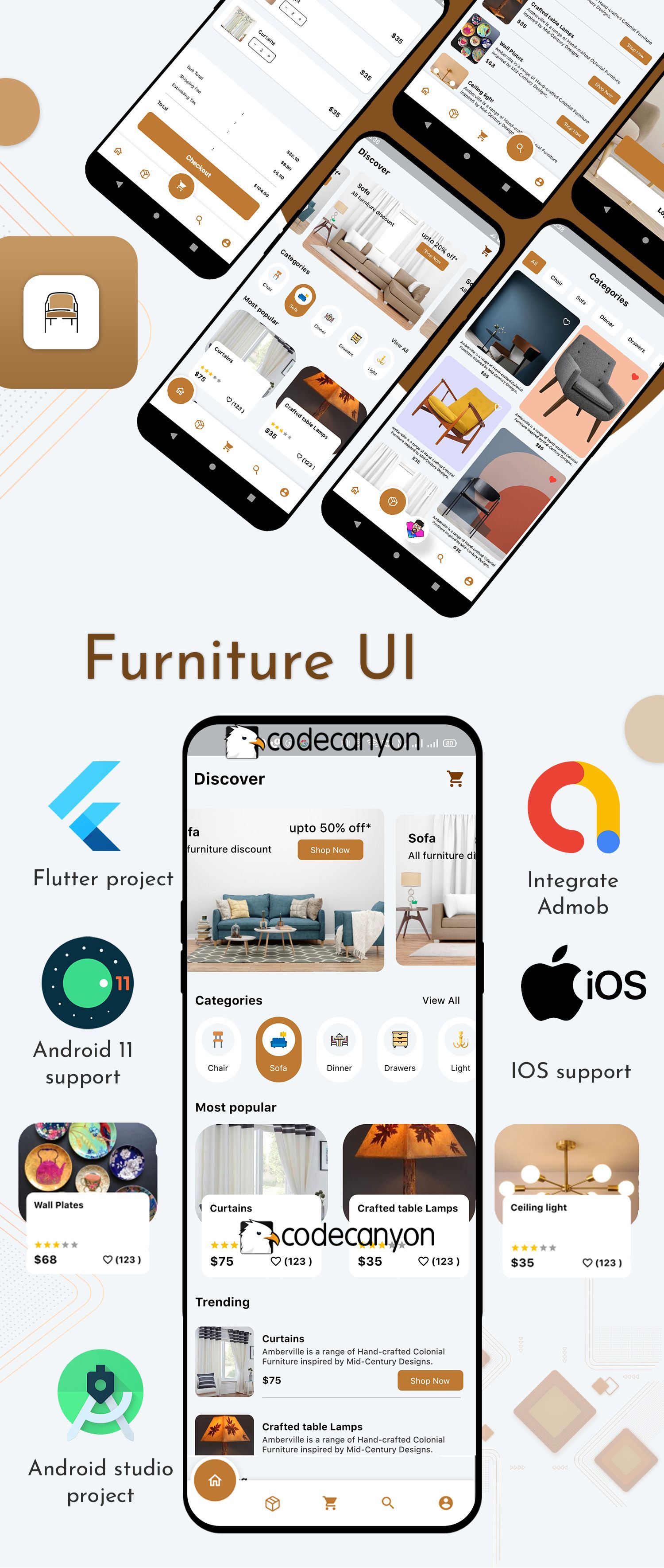 Flutter Furniture app UI template - 8