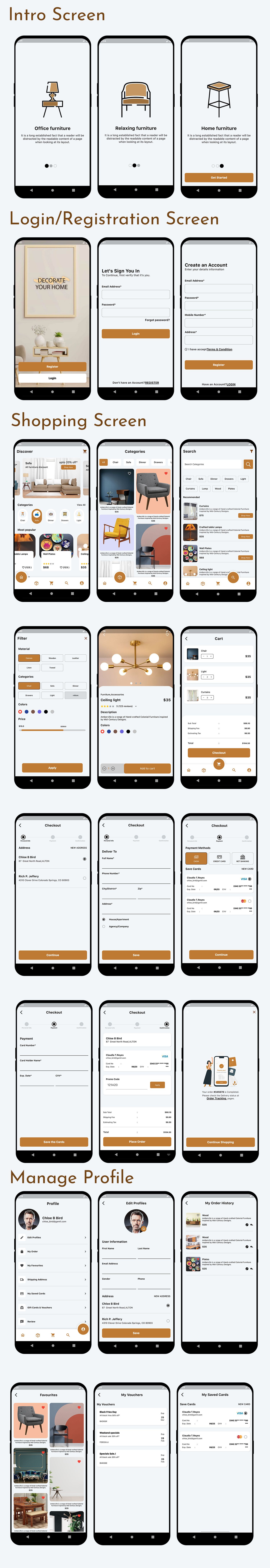 Flutter Furniture app UI template - 9