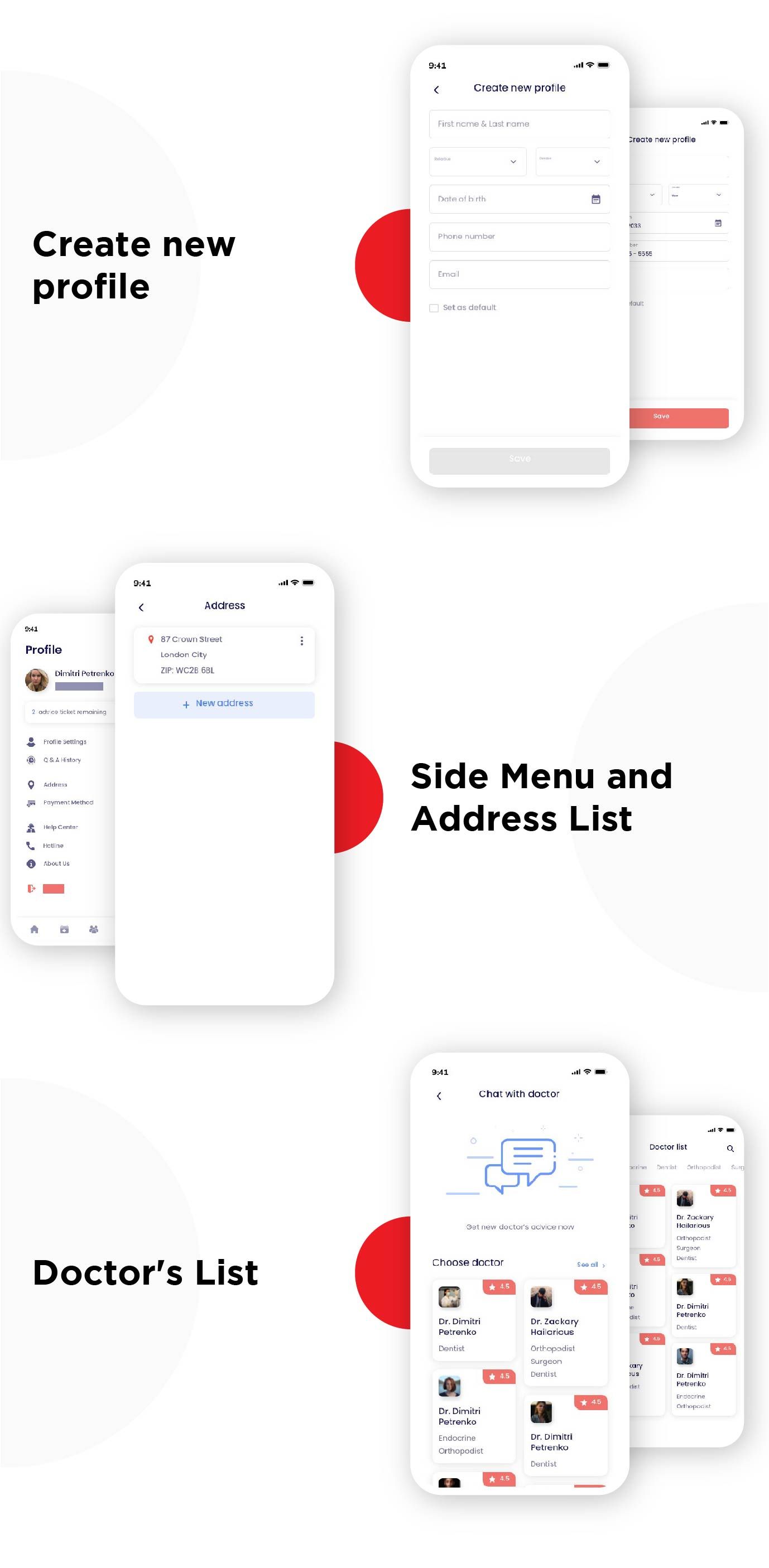 Medical Telemedicine Flutter App UIKIT - 3