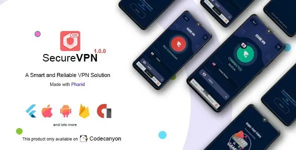 Secure VPN - Flutter VPN for Android &amp; IOS Flutter  Mobile App template
