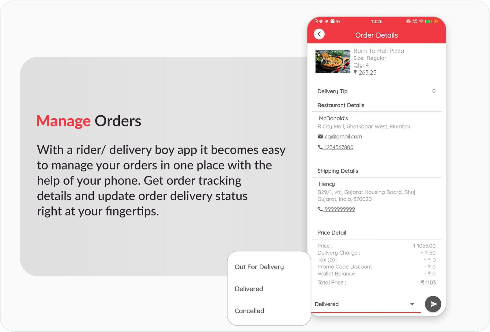 eRestro - Flutter Partner & Rider App for Multi Restaurant & Vendor - Food Ordering System - 8
