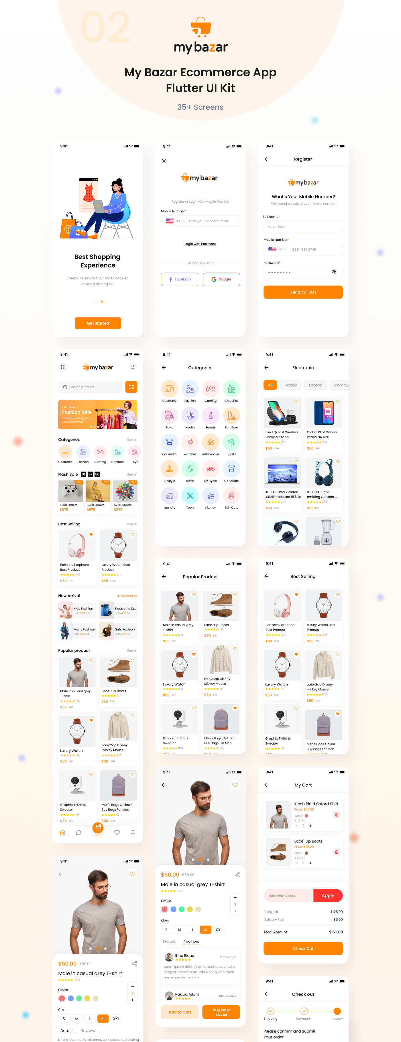 Flutter Kits - Multipurpose Flutter Developer Full Apps UI Kit - 3