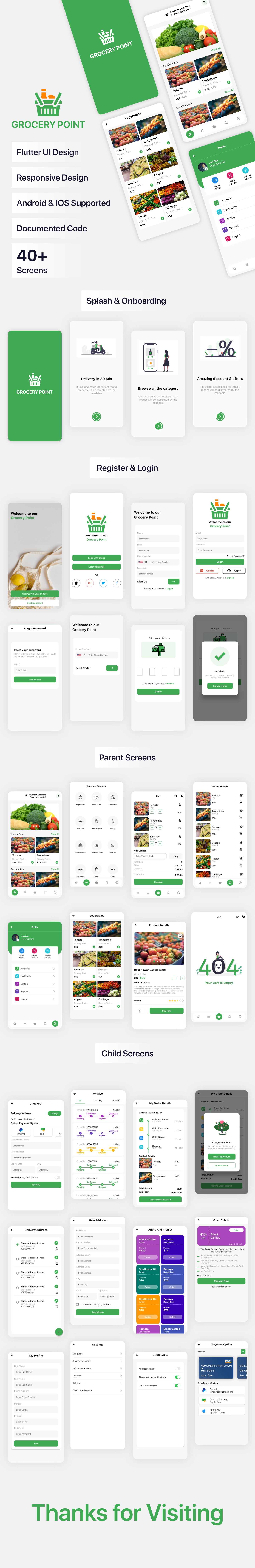 Grocery Point App Mockup