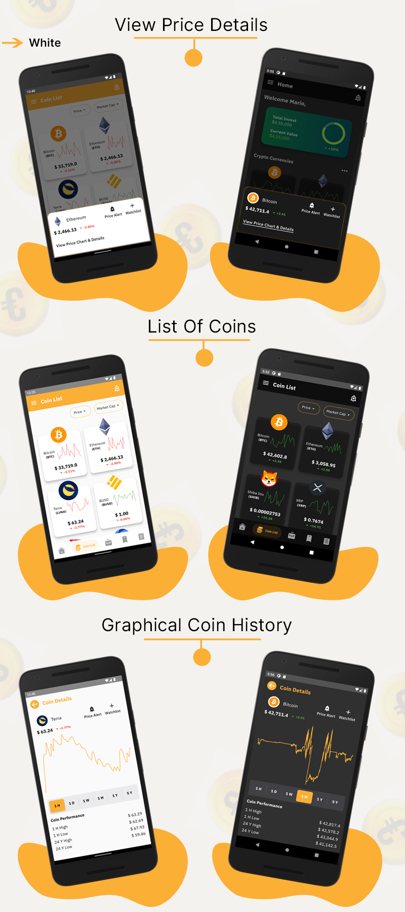 Coinpool – Crypto currency portfolio management flutter app UI kit - 2
