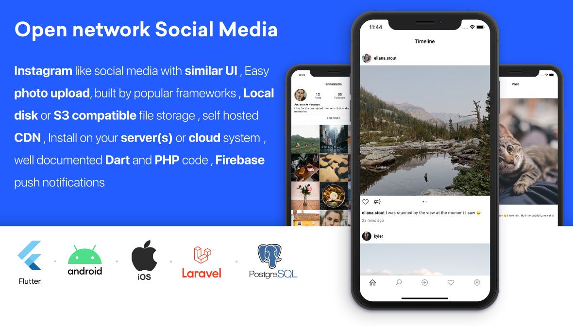 PicShare — Instagram like self hosted social media application - 1