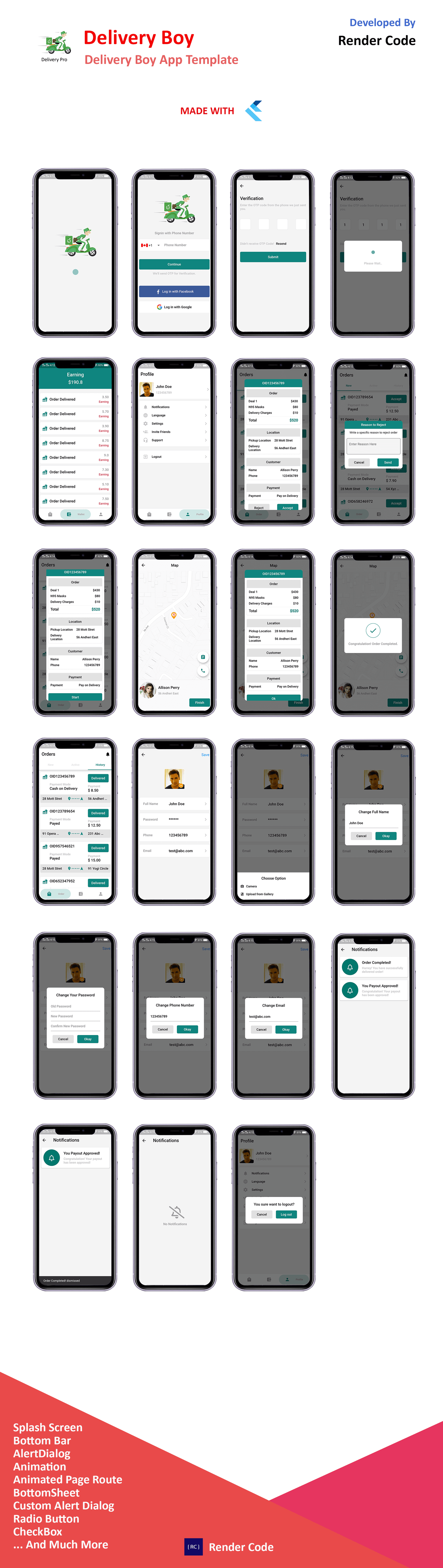 Doctor Appointment Booking Android App Template + iOS App Template | Flutter 3 | 4 Apps | DoctoHub - 12