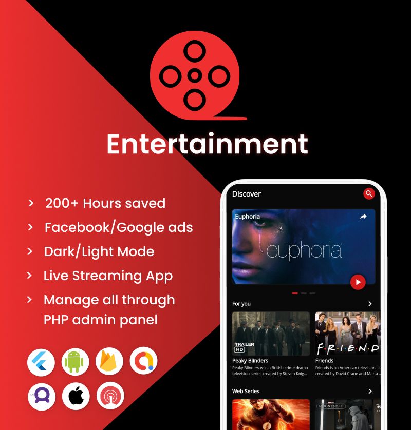 Mighty Entertainment - Flutter Video Streaming App for Android and iOS with Php Backend - 7